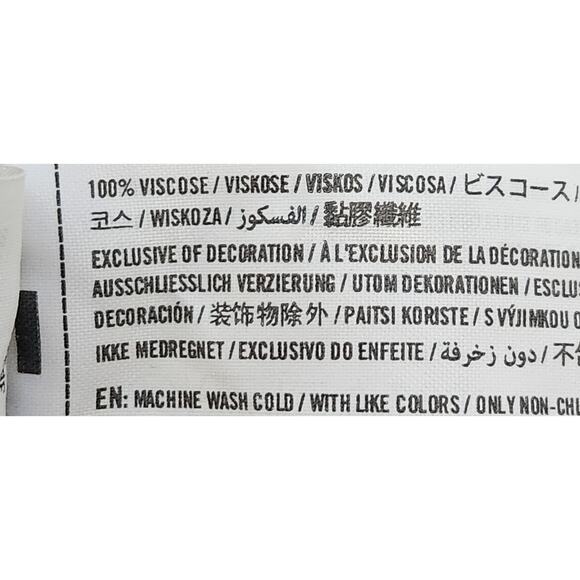 Hollister White Pink Floral Print Ruffled Hem Mini Skirt Medium Lightweight - Picture 4 of 4